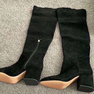 Brand New, Never Worn JCrew Over the Knee Calf Suede Boots
